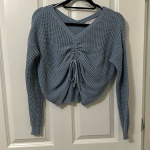 Blue sweater Croptop